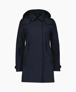 Airforce Parka Long Technical Shell Donker Blauw