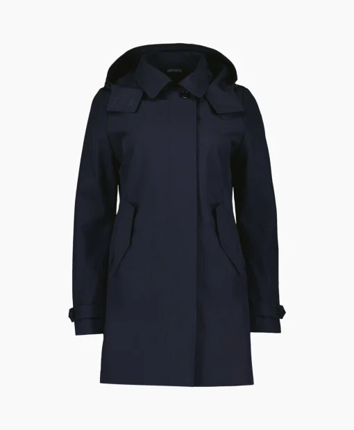 Airforce Parka Long Technical Shell Donker Blauw