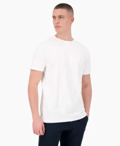 Airforce T-Shirt Korte Mouw Garment Dyed Wit
