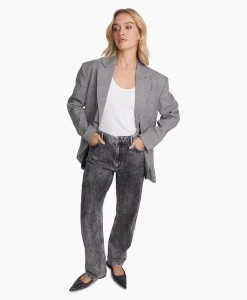 Alix The Label Blazer Woven Special Checked Zwart