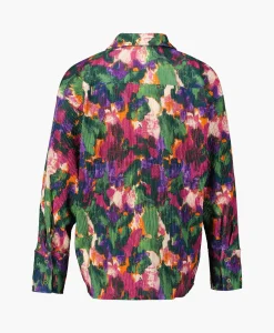 Alix The Label Blouse Woven Camouflage Flower Zwart