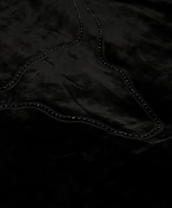 Alix The Label Bomberjack Ladies Woven Oversized Velvet Zwart