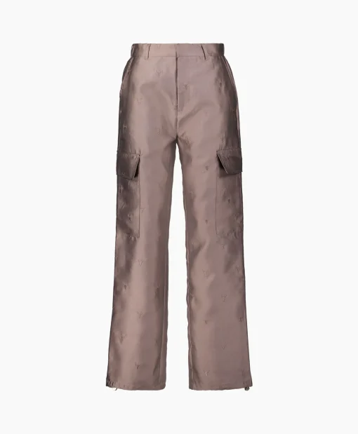 Alix The Label Cargobroek Woven Shiny Bull Cargo Brons