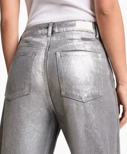 Alix The Label Jeans Woven Silver Denim Zilver