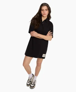 Alix The Label Mini Jurk Knitted Polo Zwart