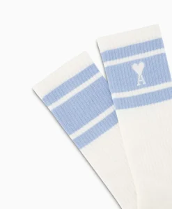 Ami Paris Sokken Adc Striped Blauw