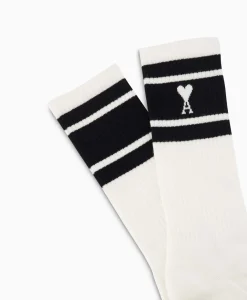 Ami Paris Sokken Adc Striped Zwart