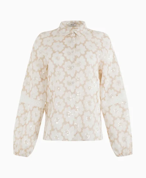 Anna Van Toor Blouse 17A05-03445A Zand