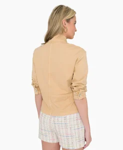 Anna Van Toor Gilet 32A01-02609 Zand
