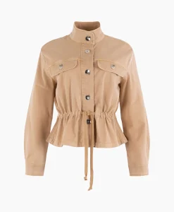 Anna Van Toor Gilet 32A01-02609 Zand