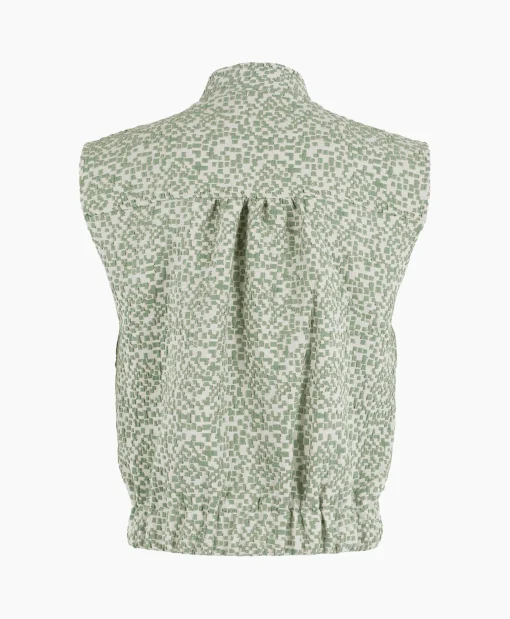 Anna Van Toor Gilet 43A11-02108B Groen