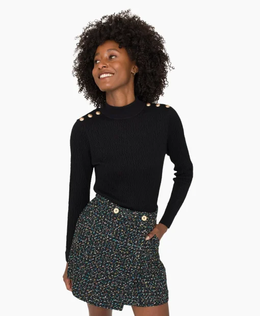 Anna Van Toor Rok 26A03-02650 Zwart