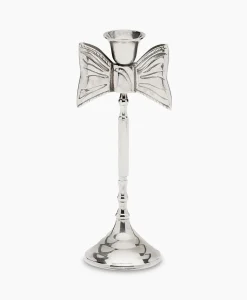 Anna+Nina Accessoires Lady Bow Candle Holder Zilver