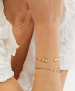 Anna+Nina Armband Drop Cuff Goud