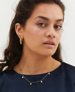 Anna+Nina Ketting Smiley Goud