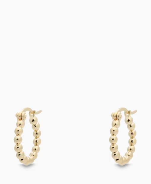 Anna+Nina Oorbellen Solstice Ring Earrings Silver Goldplated Goud