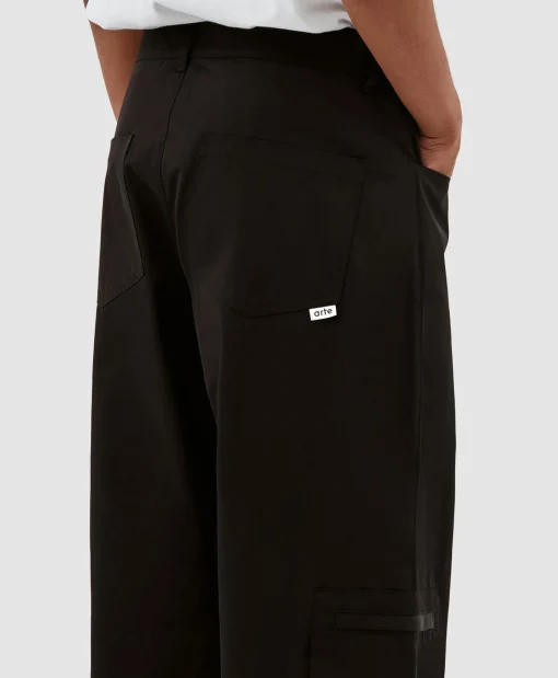 Arte Antwerp Broek Nylon Double Knee Pocket Zwart