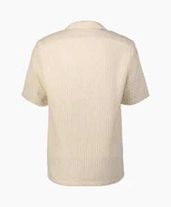 Arte Antwerp Overhemd Jacquard Croche Off White