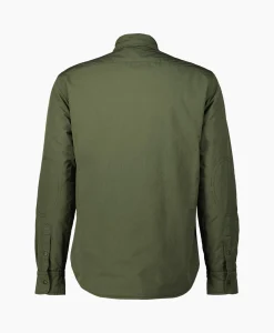Aspesi Overhemd Camicia Alvaro Wool Donker Groen