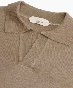 Aurelien Aurelien Pullover Buttonless Polo L Taupe