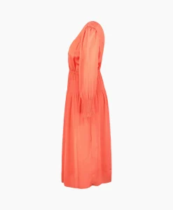 Ba&Sh Midi Jurk Koll Rood