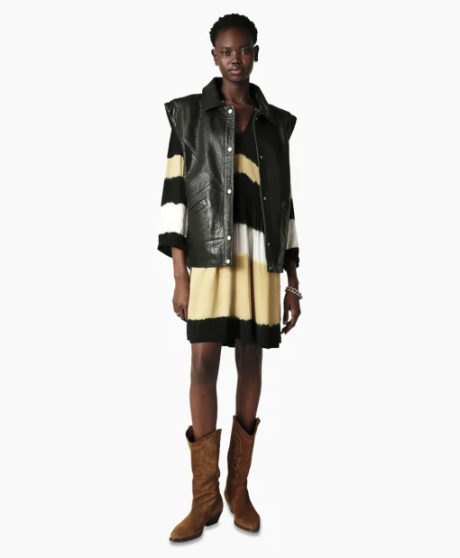 Ba&Sh Mini Jurk Vlada Geel
