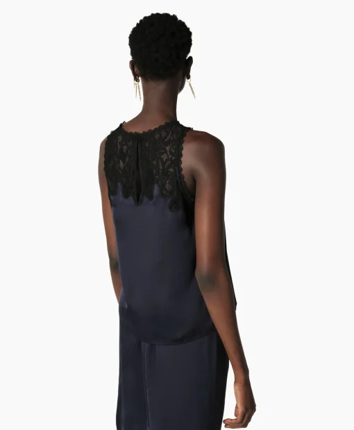 Ba&Sh Top Clea Donker Blauw