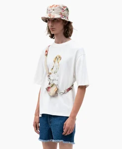 Bram's Fruit T-Shirt Korte Mouw Beagle Aquarel Wit