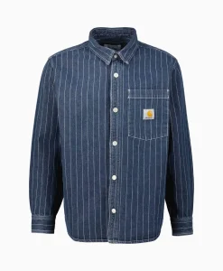 Carhartt Wip Overshirt Orlean Donker Blauw