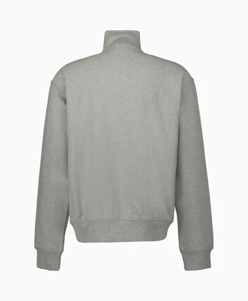 Carhartt Wip Sweater Half Zip American Script Grijs