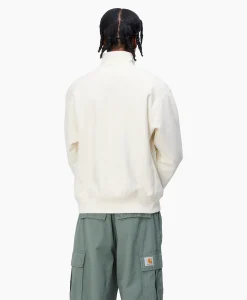 Carhartt Wip Sweater Half Zip American Script Ecru
