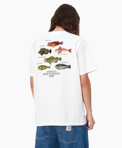 Carhartt Wip T-Shirt Korte Mouw S/S Fish Wit