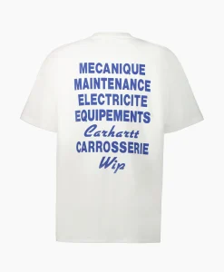 Carhartt Wip T-Shirt S/S Mechanics Organic Cotton Wit