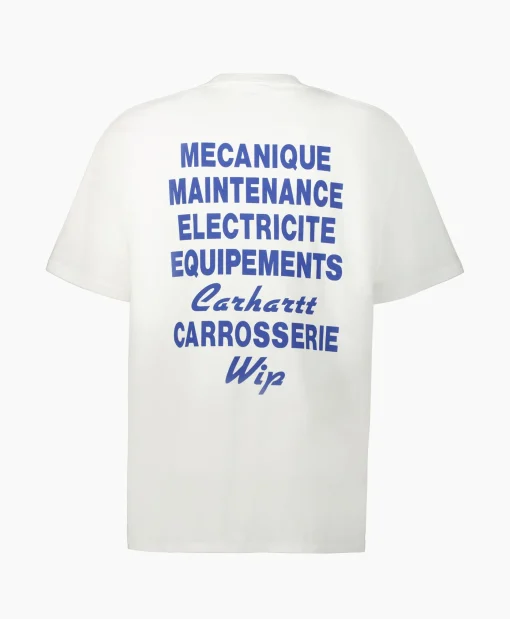 Carhartt Wip T-Shirt S/S Mechanics Organic Cotton Wit