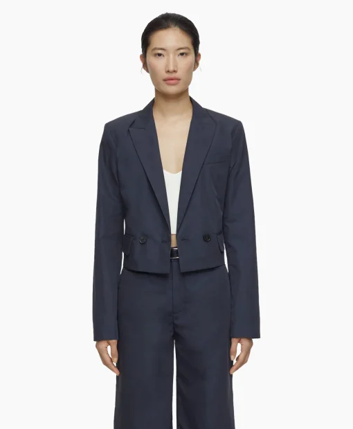 Closed Blazer Fitted Blauw