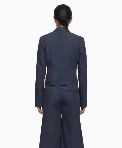 Closed Blazer Fitted Blauw