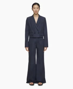 Closed Blazer Fitted Blauw