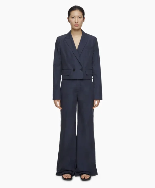 Closed Blazer Fitted Blauw