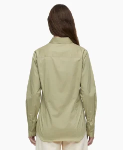 Closed Blouse Waisted Beige