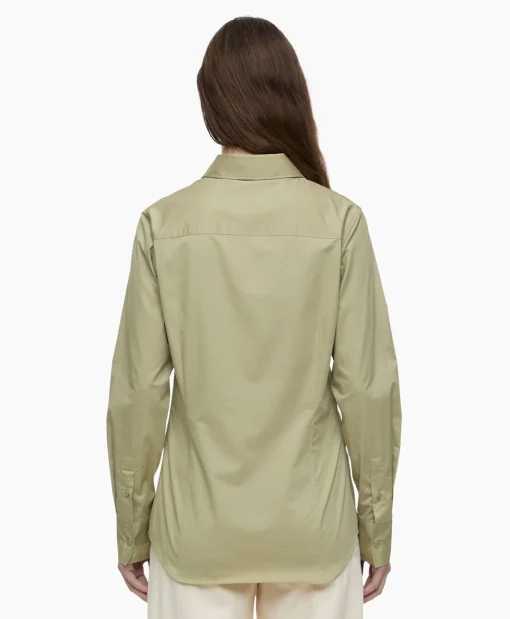 Closed Blouse Waisted Beige