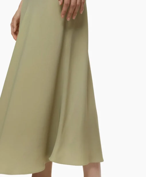 Closed Midi Rok A Shape Skirt Groen