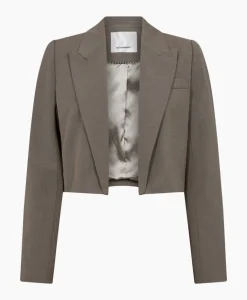 Co'Couture Blazer Vidacc Crop Midden Bruin