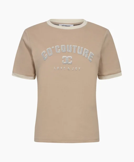 Co'Couture T-Shirt Korte Mouw Edge Ecru