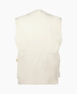 Cp Company Bodywarmer Heavy Jersey Mixed Zipped Wit