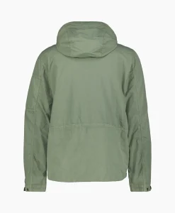 Cp Company Jack Flatt Nylon Reversible Hooded Groen