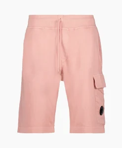 Cp Company Korte Broek Short Fleece Cargo Rose