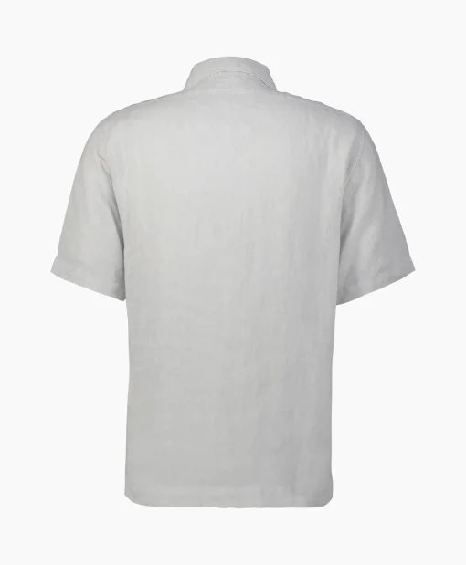 Cp Company Overhemd Linen Grijs