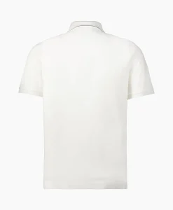 Cp Company Polo Stretch Piquet Striped Collar Wit