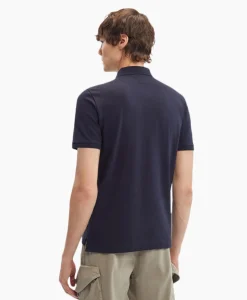Cp Company Polo Stretch Piquet Regular Donker Blauw