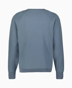 Cp Company Pullover Metropolis Cotton Stretch Blauw